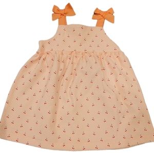Zara 12-18 month light pink cherry dress